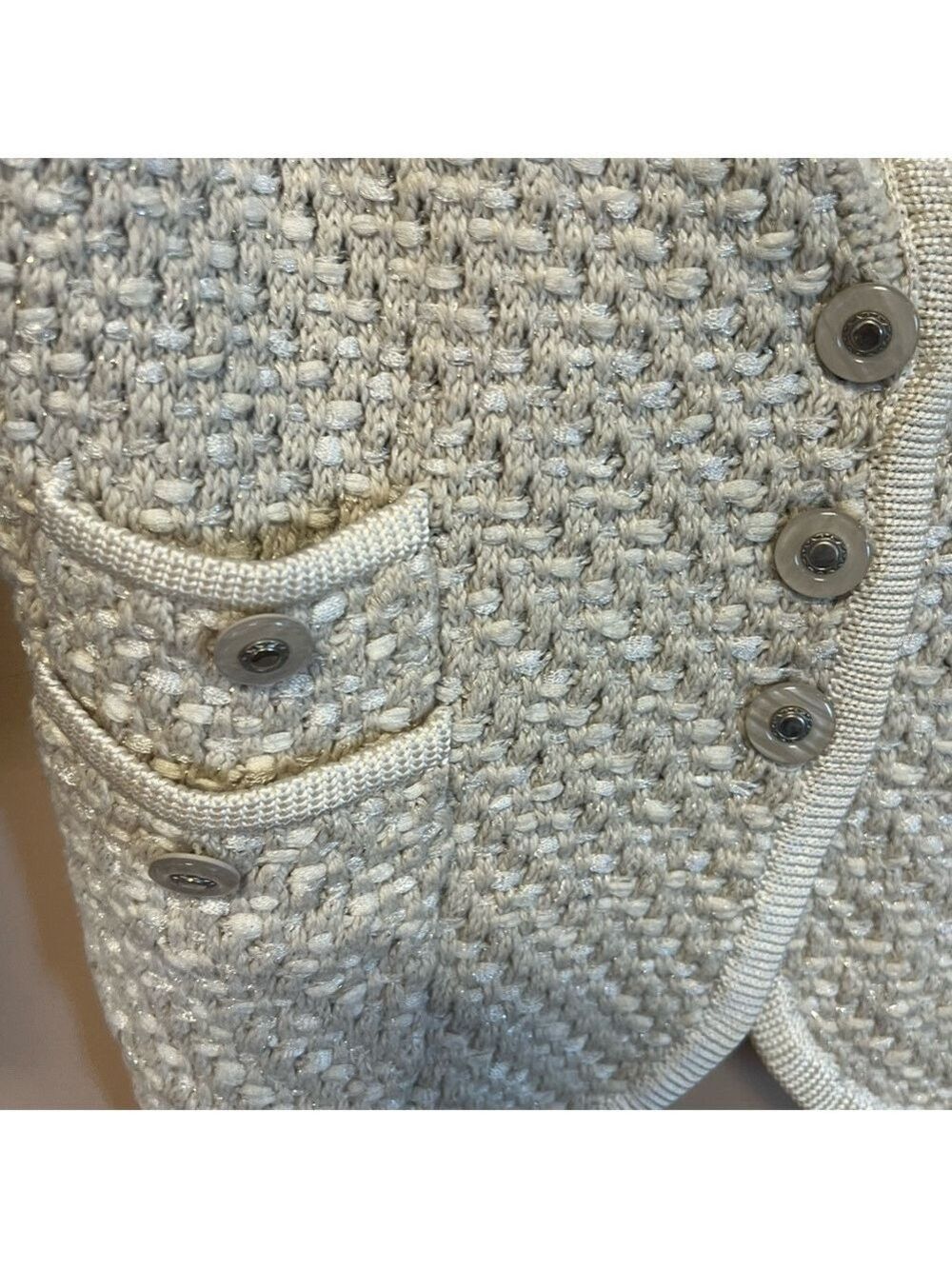 WHBM Chanel-like Knit Cropped Jacket - Picture 8 of 8
